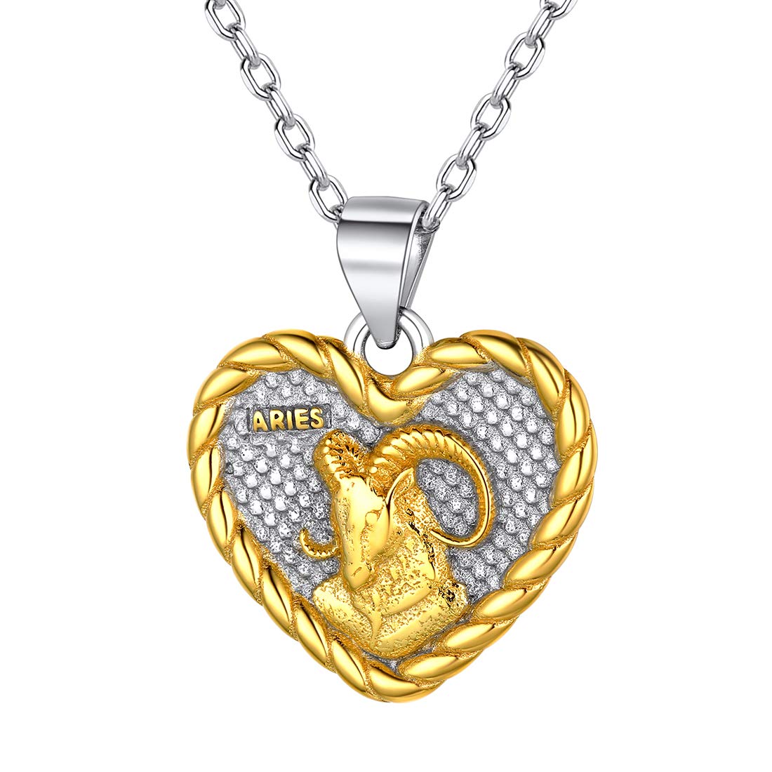 ChicSilver Corazón de 12 Constelaciones Collares Delicados para Mujeres Plata de Ley 925 Signos Astrológicos Zodiacos Joyerías Preciosas para Cumpleaños
