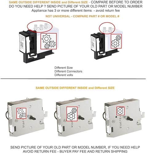 Miniatura 6 de EQUIP. DR US 8182233, 1059587 EDR59587X1 compatible con lavadora Whirlpool KitchenAid Lavadora de carga frontal deflector de tambor (1) se adapta al