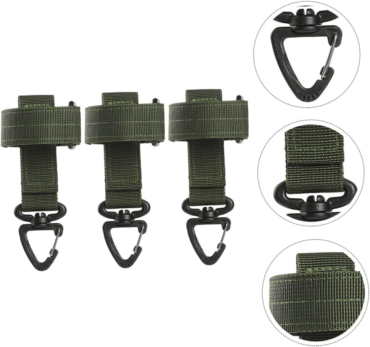 KICHOUSE 3pcs Wear-Resistant Glove Straps Multi-Function Outdoor Holders for Camping Hiking and Travel