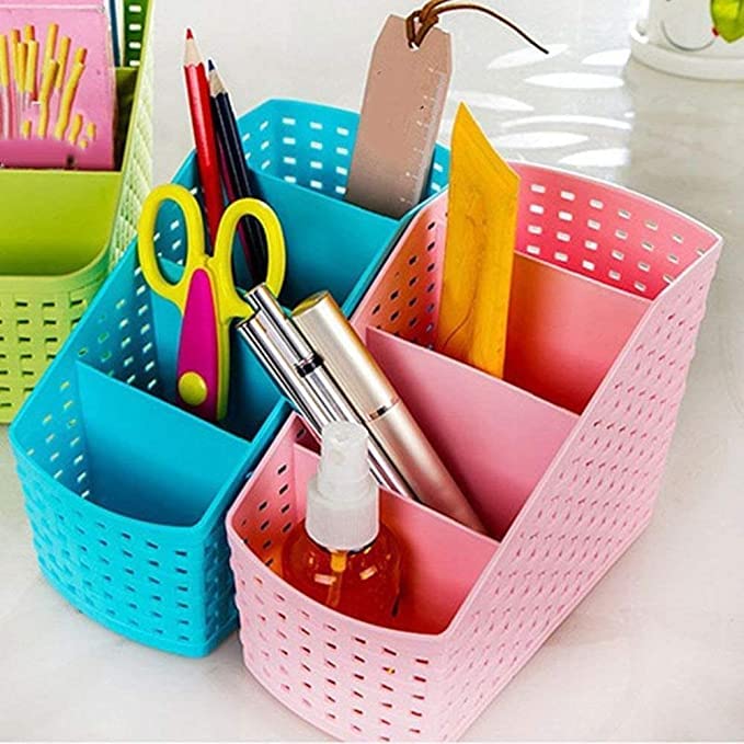 Aryamurti Plastic 4 Section Multi-Purpose Storage Box Organizer Caddy 1
