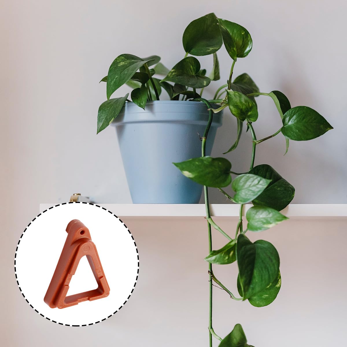 GLADFRESIT 12Pcs Flower Pots Feet, Triangle Invisible Flower Pot Supports, Potted Plant Stand for Indoor Outdoor Gardening - Image 3