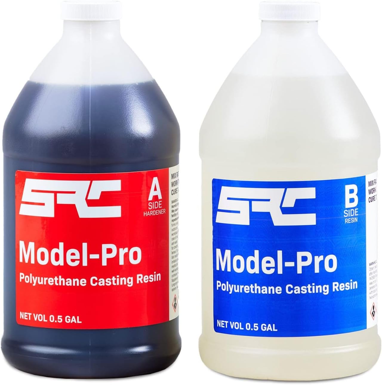 Model-Pro 1 Gal (0.5-Gal Part A + 0.5-Gal Part B) 2-Part Polyurethane Casting Resin Kit, Low-Viscosity and Odorless, Ideal for Casting Models, Prototypes, Figurines, Art and Craft Projects