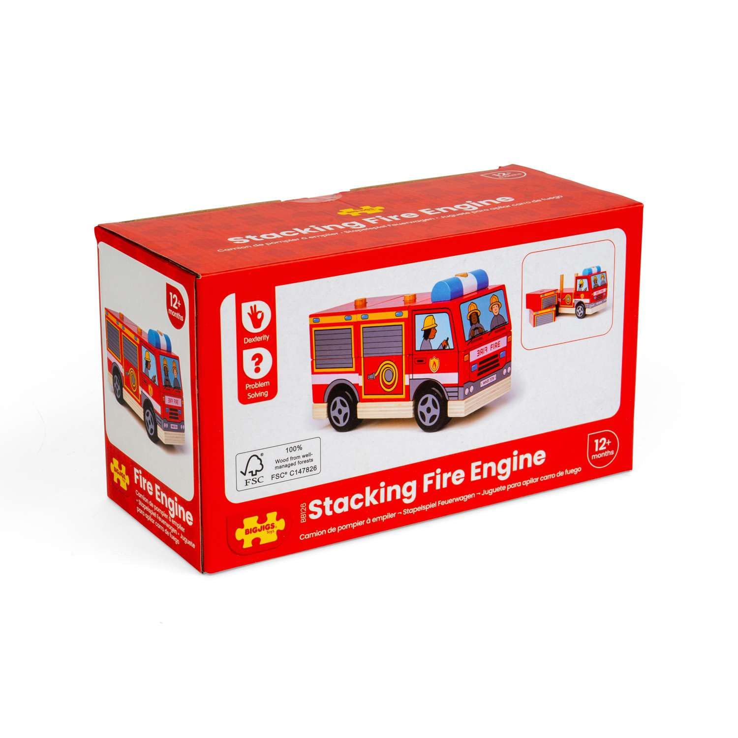 Bigjigs Toys Camion dei pompieri montabile