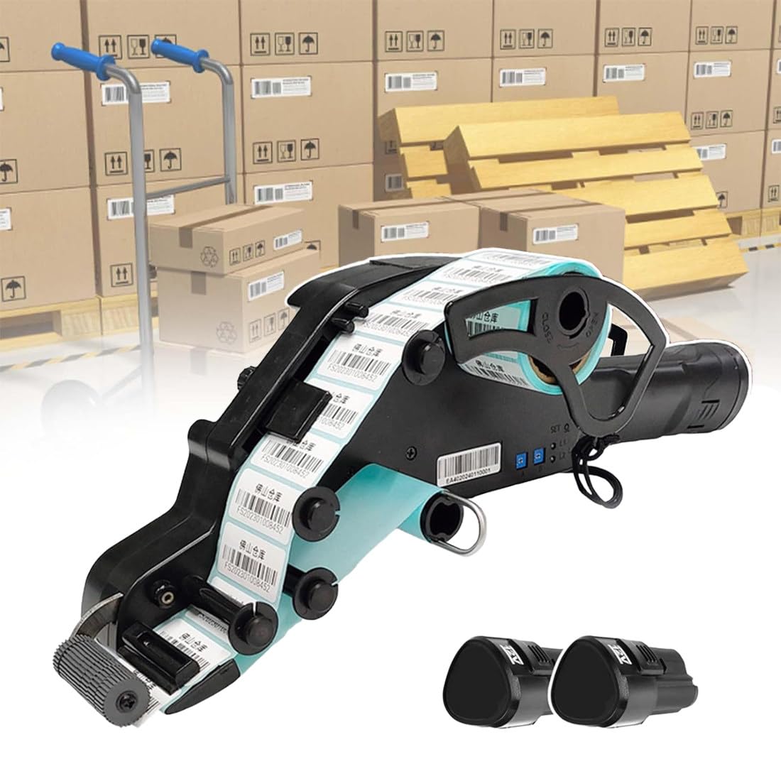 Applicateur automatique d'étiquettes avec capteur pour l'expédition de colis, étiquettes de vente au détail et étiquetage de bouteilles