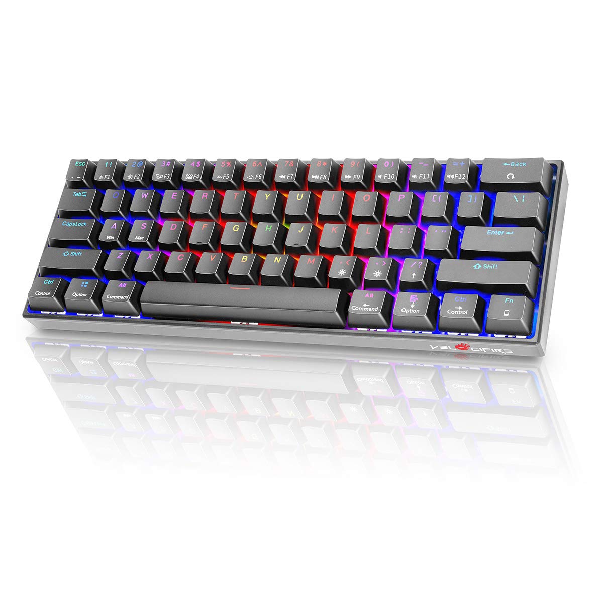 Buy VELOCIFIRE Wireless Bluetooth Mechanical Keyboard, M2 61 Keys Mini