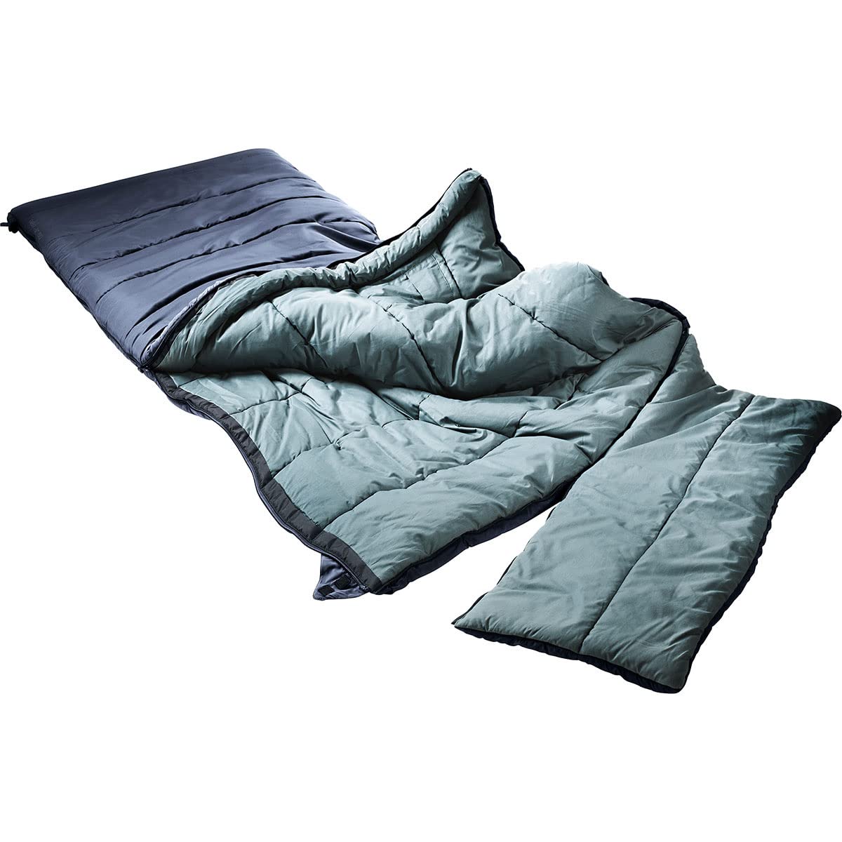deuter Orbit SQ -5° śpiwór z włókna syntetycznego, w kolorze turkusowym, prawy zamek błyskawiczny