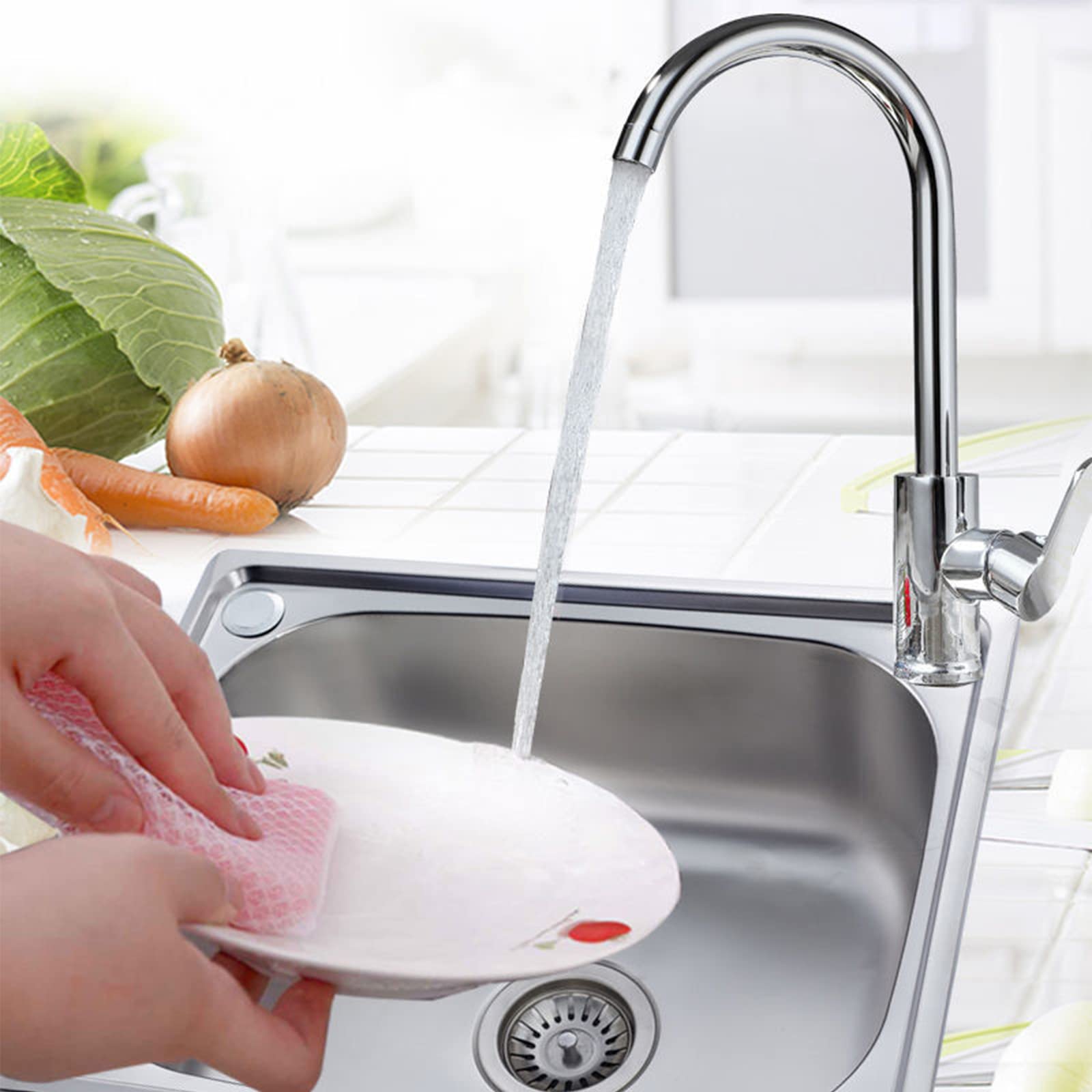 Fregadero Cocina Un Seno 74 * 44 Cm Fregadero Cuadrado De Acero Inoxidable Cepillado Incluyend Desagüe Fregadero Bajo Encimera Enrasado O sobre Encimera420mm X 370mm