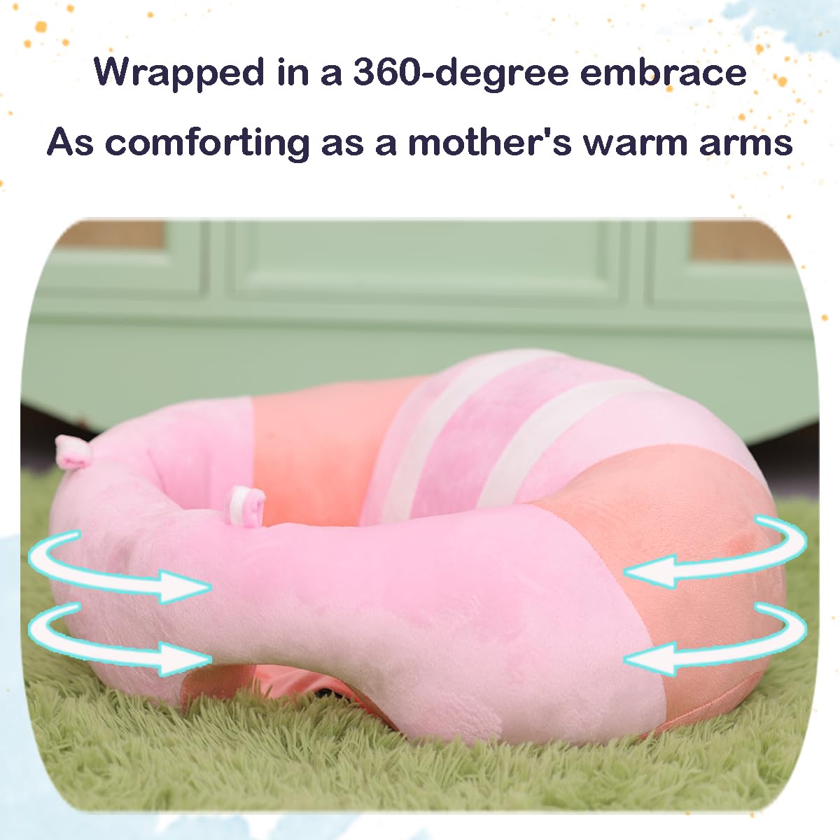 OBBOLO Baby Support Seat, Baby Sitting Support, Baby Seats for Sitting up 4-12 Months Infants, Baby Sofa Chair Sit Me Up