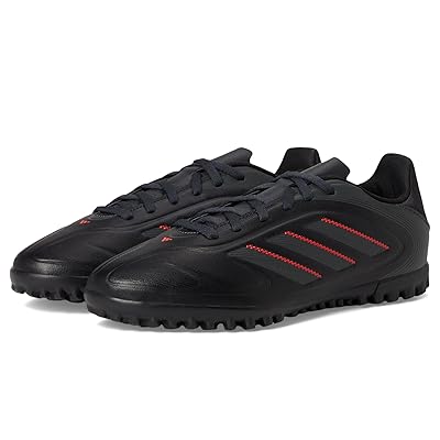 adidas Kids Copa Pure 3 Club Turf Soccer Cleats (Little Kid/Big Kid) Kids Shoes Black/Carbon/Lucid Red