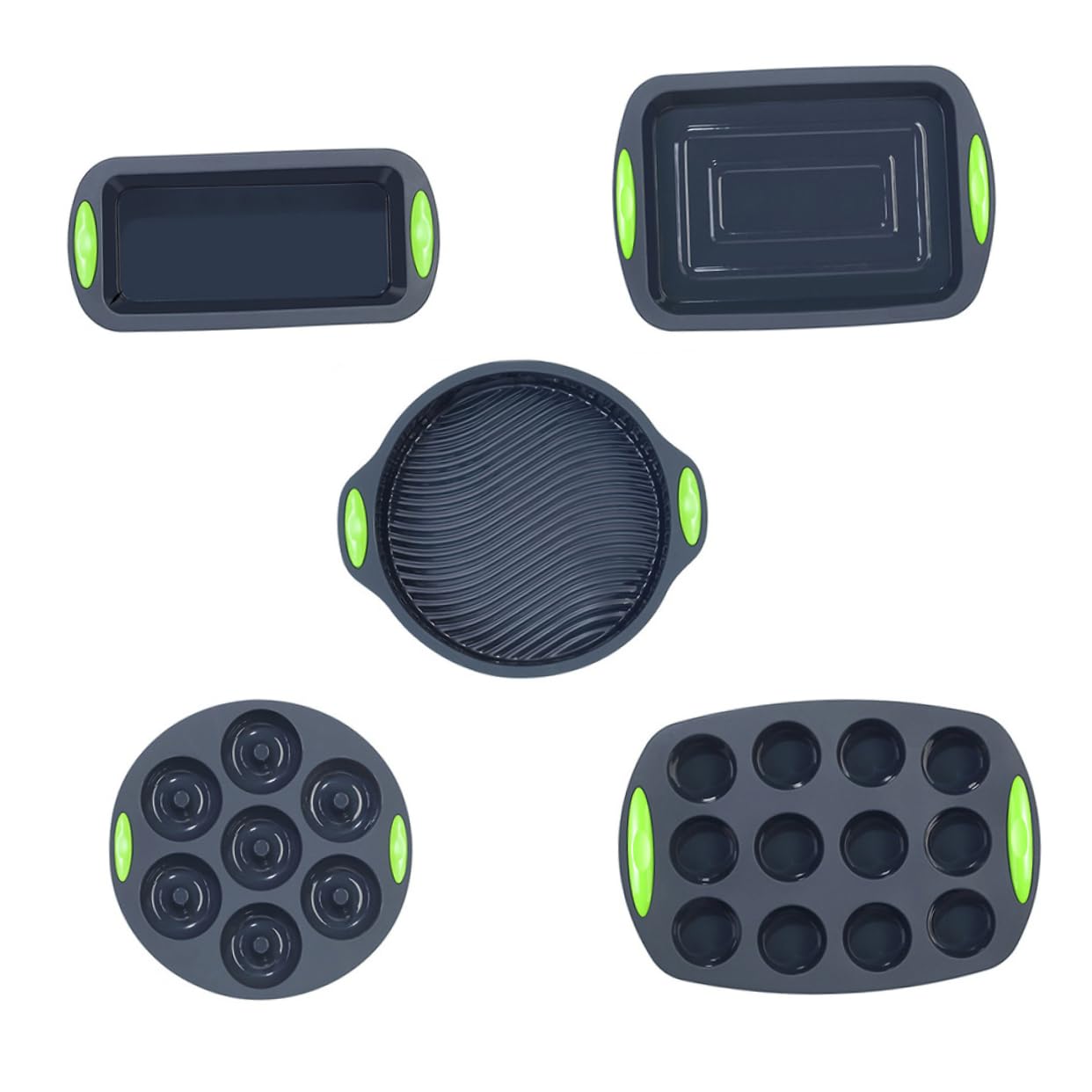 ifundom 5pièces Moule à Gâteau Silicone Pratique De Moules à Pâtisserie Outils De Cuisine Flexibles Et Réutilisables