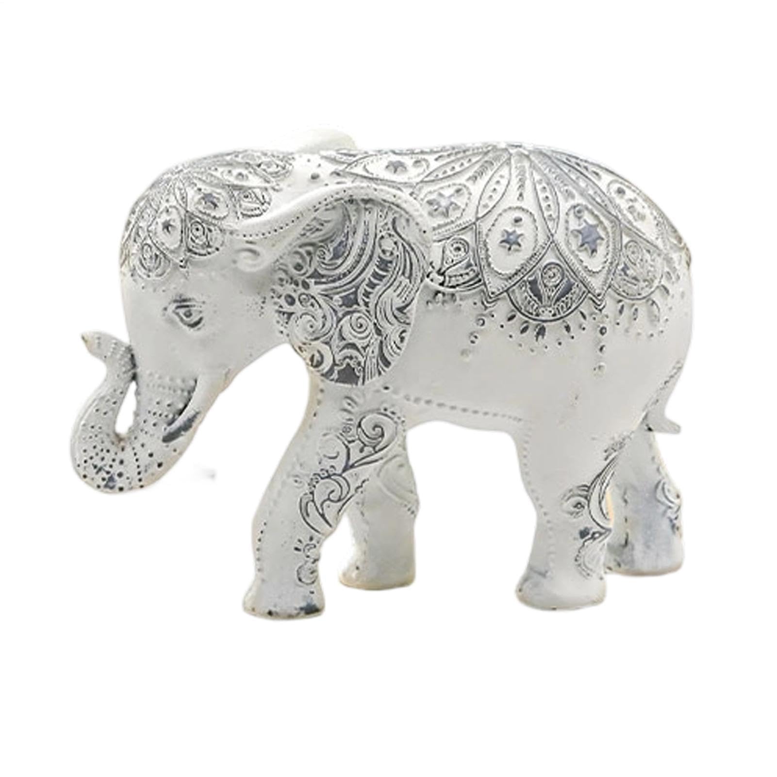 Figurines d'éléphant décoratives de collection pour la santé et le bureau