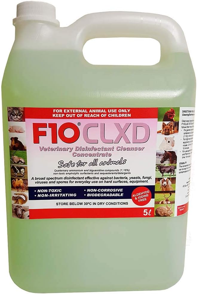 F10 CLXD Veterinary Disinfectant Cleanser Concentrate 5 litre