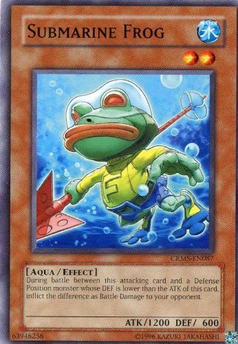 Amazon.com: Yu-Gi-Oh! - Submarine Frog (CRMS-EN087) - Crimson Crisis -  Unlimited Edition
