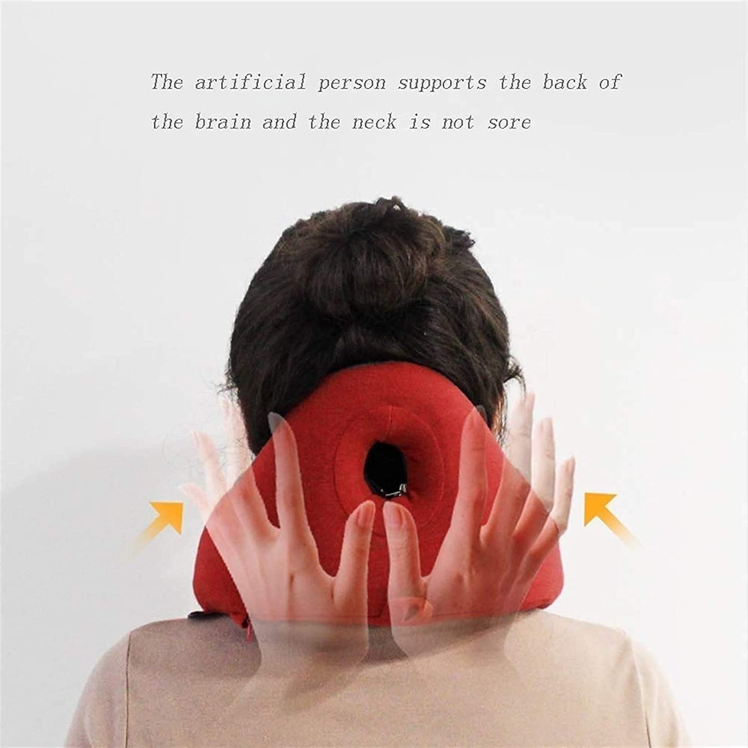 Neck Pillow Travel Pillow Cervical Neck Cushion U-Shaped Pillow, Upgraded Travel Neck Pillow for Airplane Pure Memory Foam Travel Pillow for Flight Headrest Sleep,