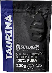 L-Taurina 250g - 100% Pura Importada - Soldiers Nutrition