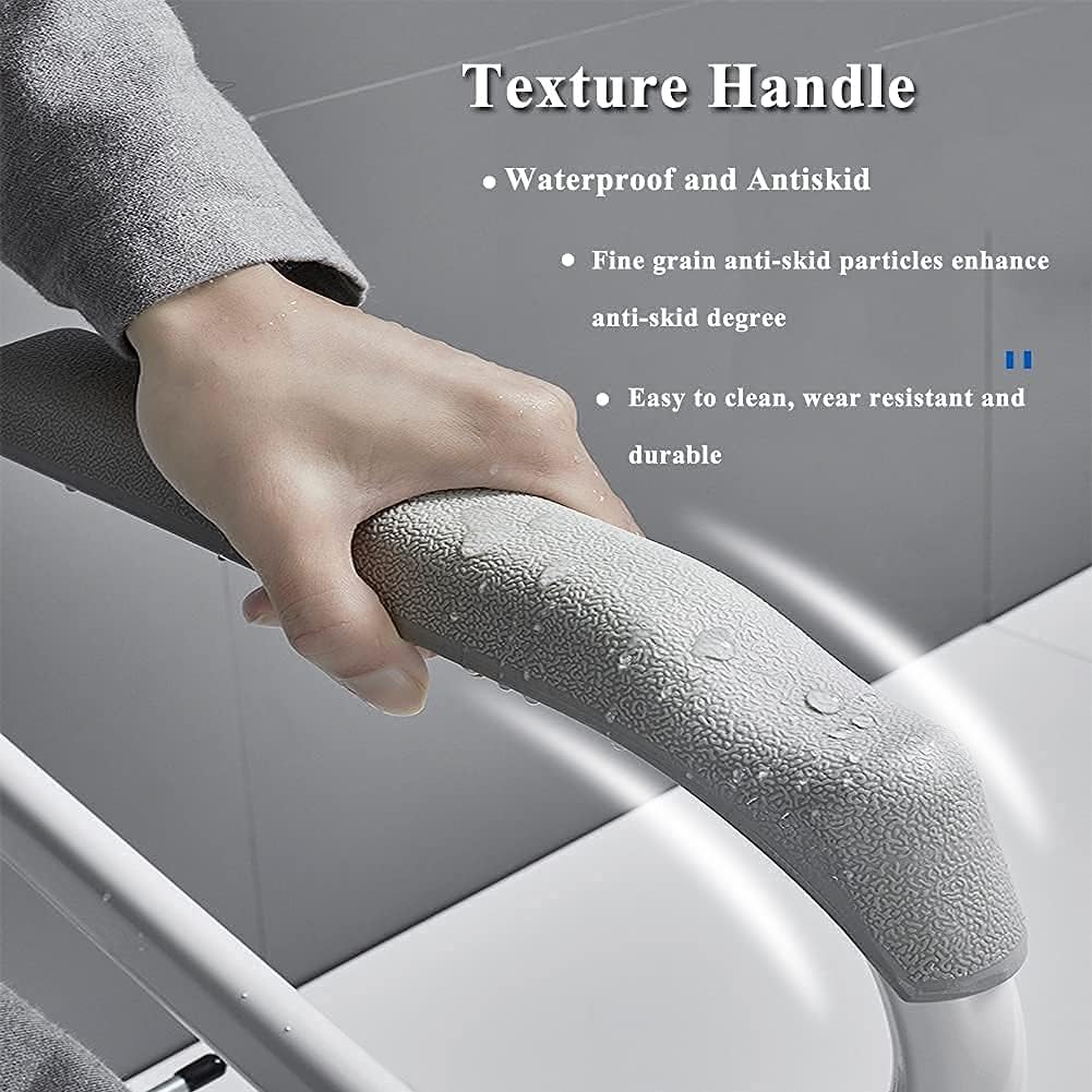 Toilet Safety Rails for Elderly, JeKaVis Toilet Safety Frame with Large Suction Pad for Seniors Pregnant, Handicap, Disabled - Bathroom Toilet Handrails Easy Installation : Health & Household