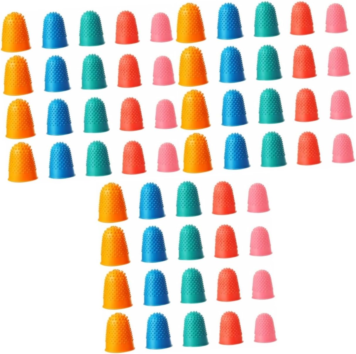 NOLITOY 3sets Finger Cover Gloves Non-Slip Cut Resistant Sleeves for Cooking Assorted Sizes 20pcs*3