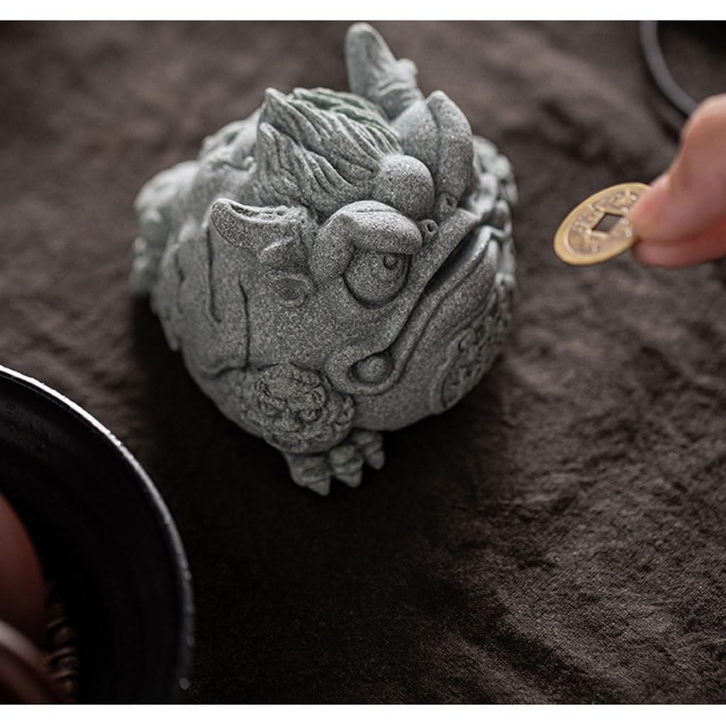 REIK Figurine da Tavolo Nuovi Ornamenti for Animali Domestici da tè rospo in Stile Cinese, Tavolo da tè Creativo rospo, Piante in Vaso e Decorazioni paesaggistiche Statue di Decorazioni per la Casa