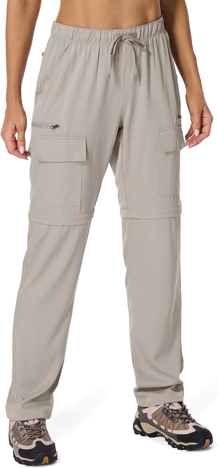 Lightweight Women’s Convertible Hiking Pants with Cargo Pockets