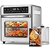 COSORI 11 in 1 Air Fryer Oven 13Qt Small Footprint Airfryer combo with Rotisserie Toast Bake Roast Reheat Functions and more Recipe Book 6 Accessories Included Perfect for Small Contertop