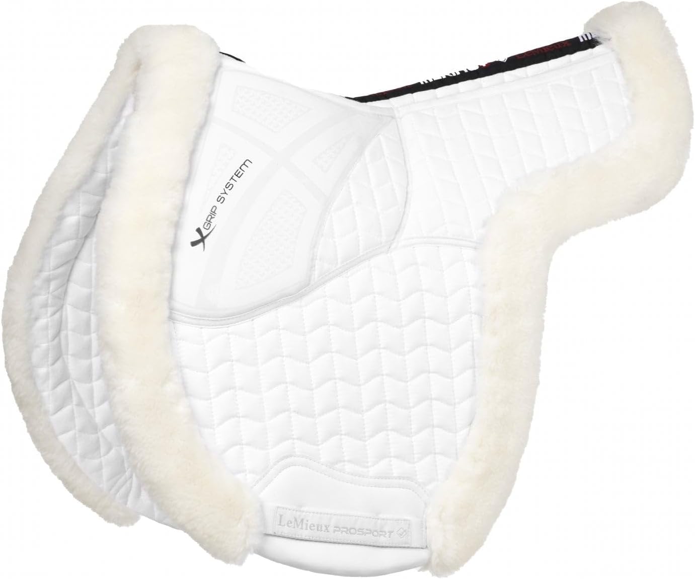 LeMieux Merino+ ProSorb Hunter Saddle Pad - White/White