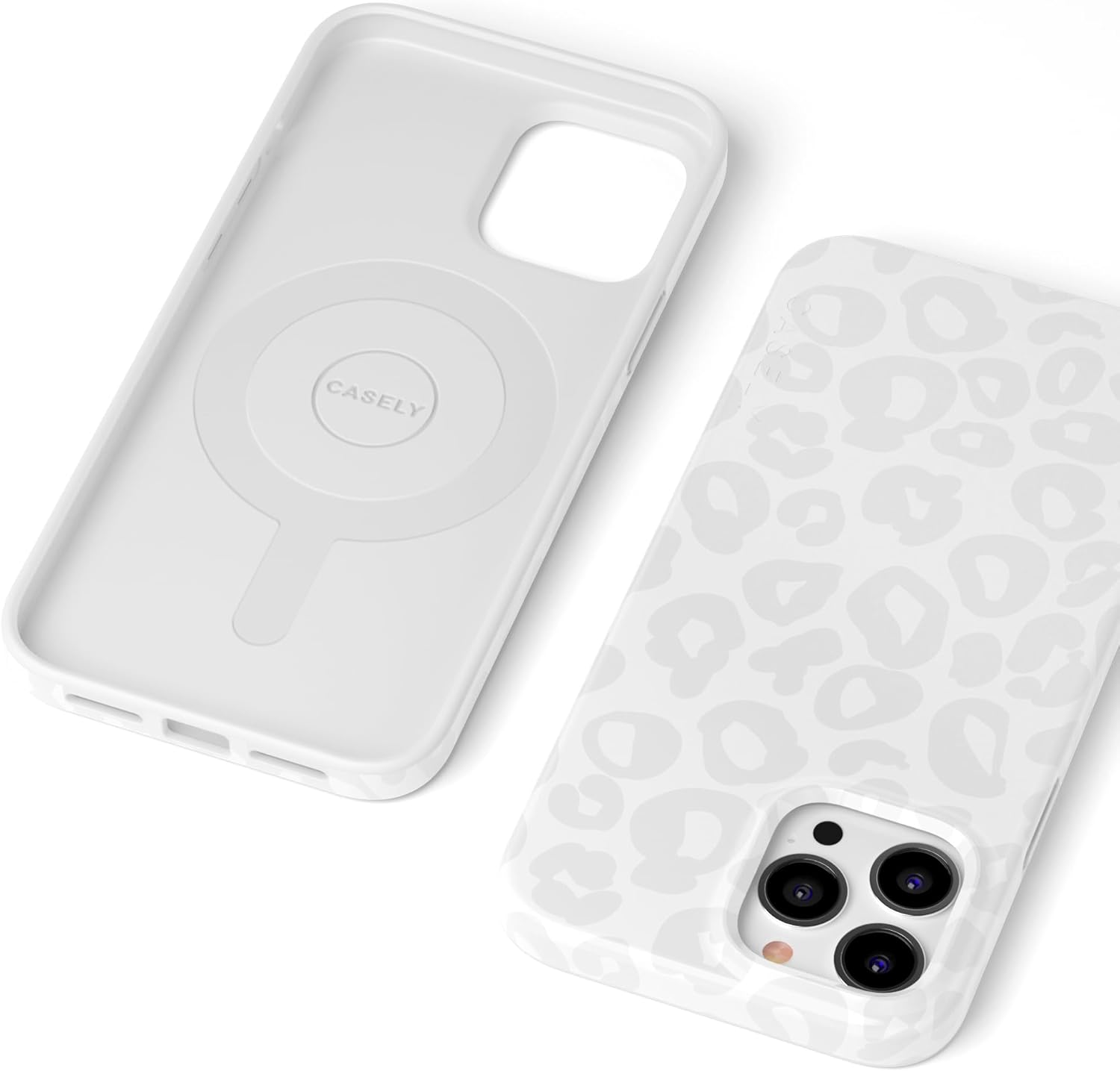 Casely iPhone 13 Pro Case | Into the Wild | White Snow Leopard | Compatible with MagSafe | Classic Ultra Slim Design