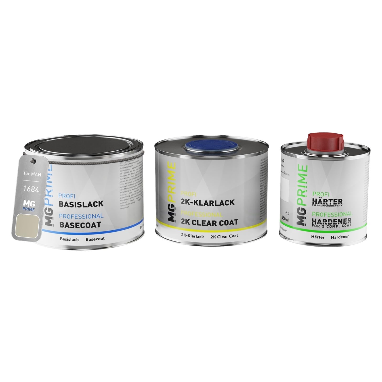 MG PRIME Pots de Peinture voiture pour MAN 1684 Catchy Tune Metallic 1,25L