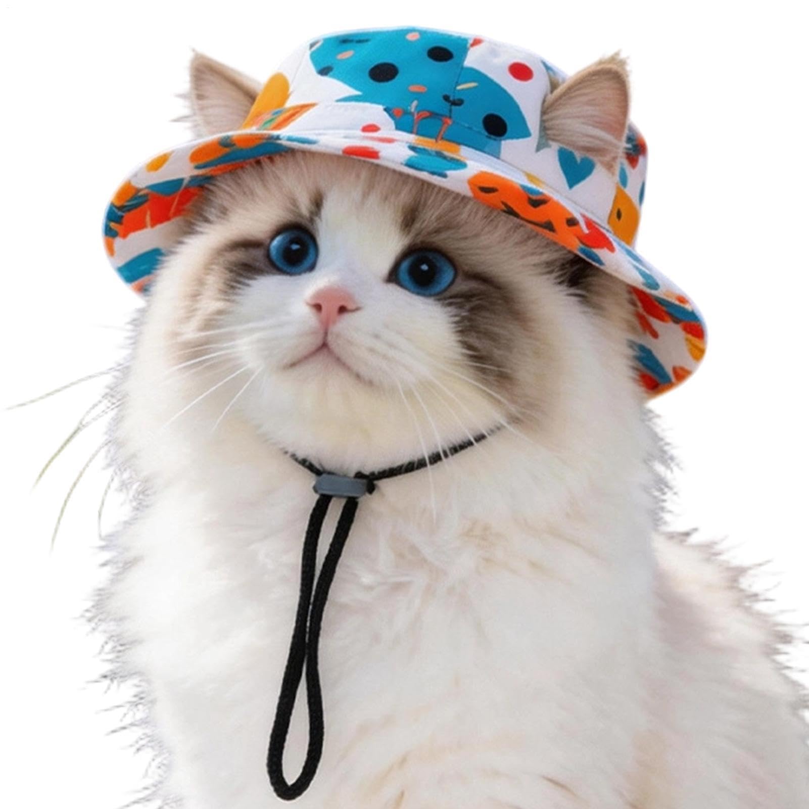 Sombrero para el sol para gatos ideal para fotografías