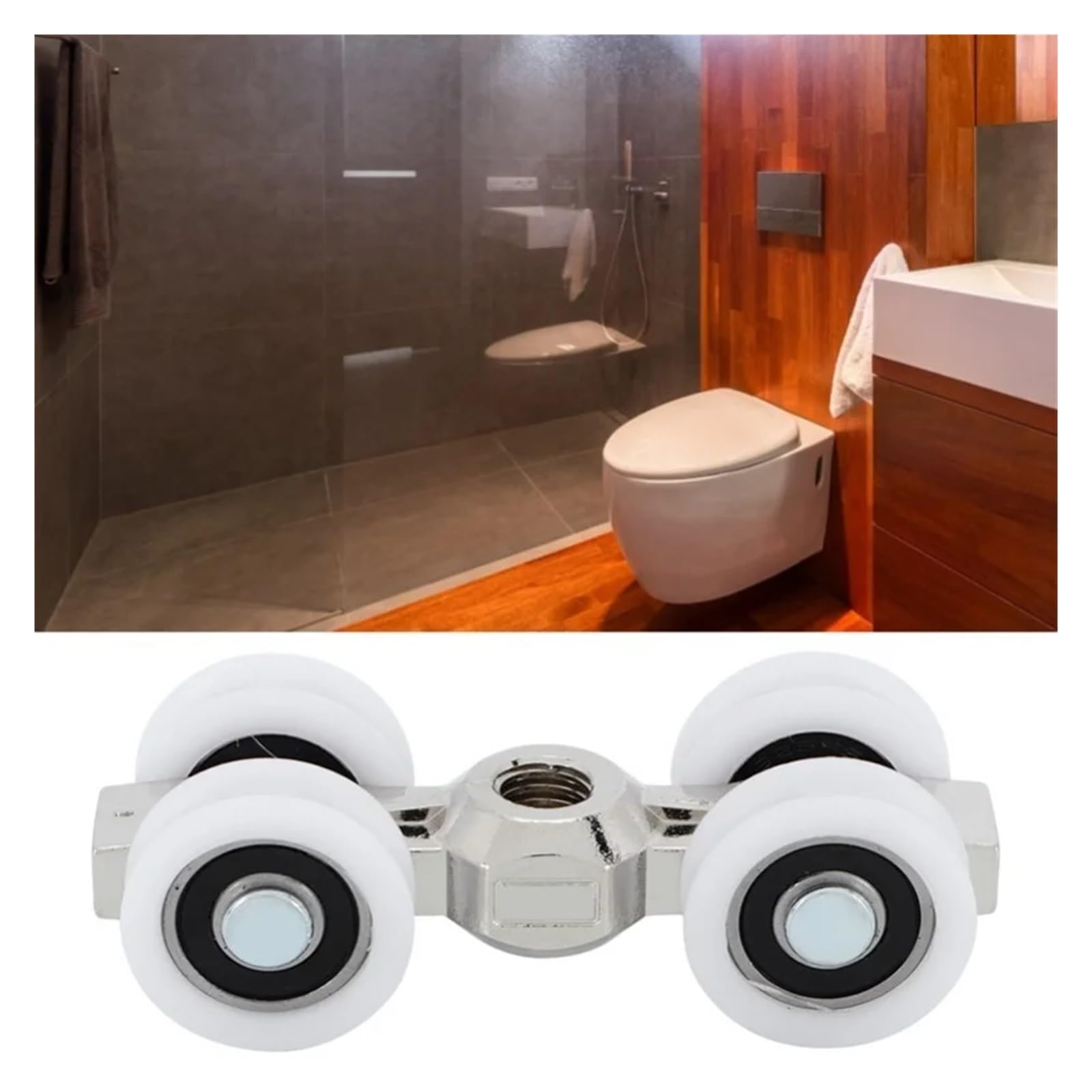 Rodillos for puertas corredizas, rodamientos, 4 ruedas, for muebles