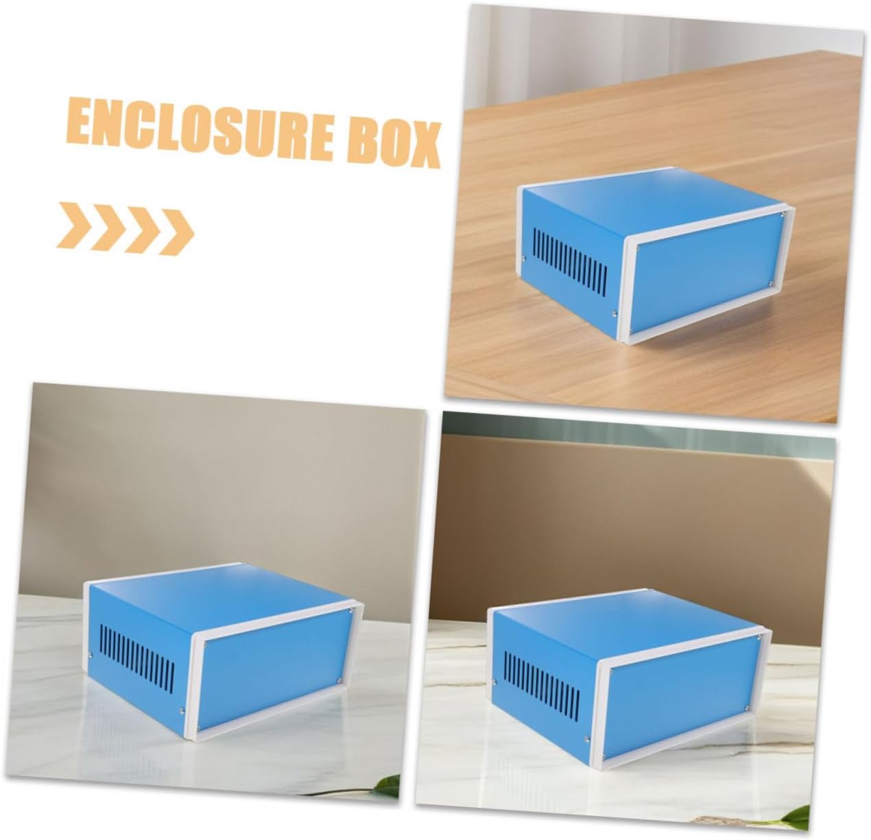 Veemoon 2pcs Robust Metal Junction Box for Outdoor Use Electrical Enclosure Project Case Weatherproof Electrical Box