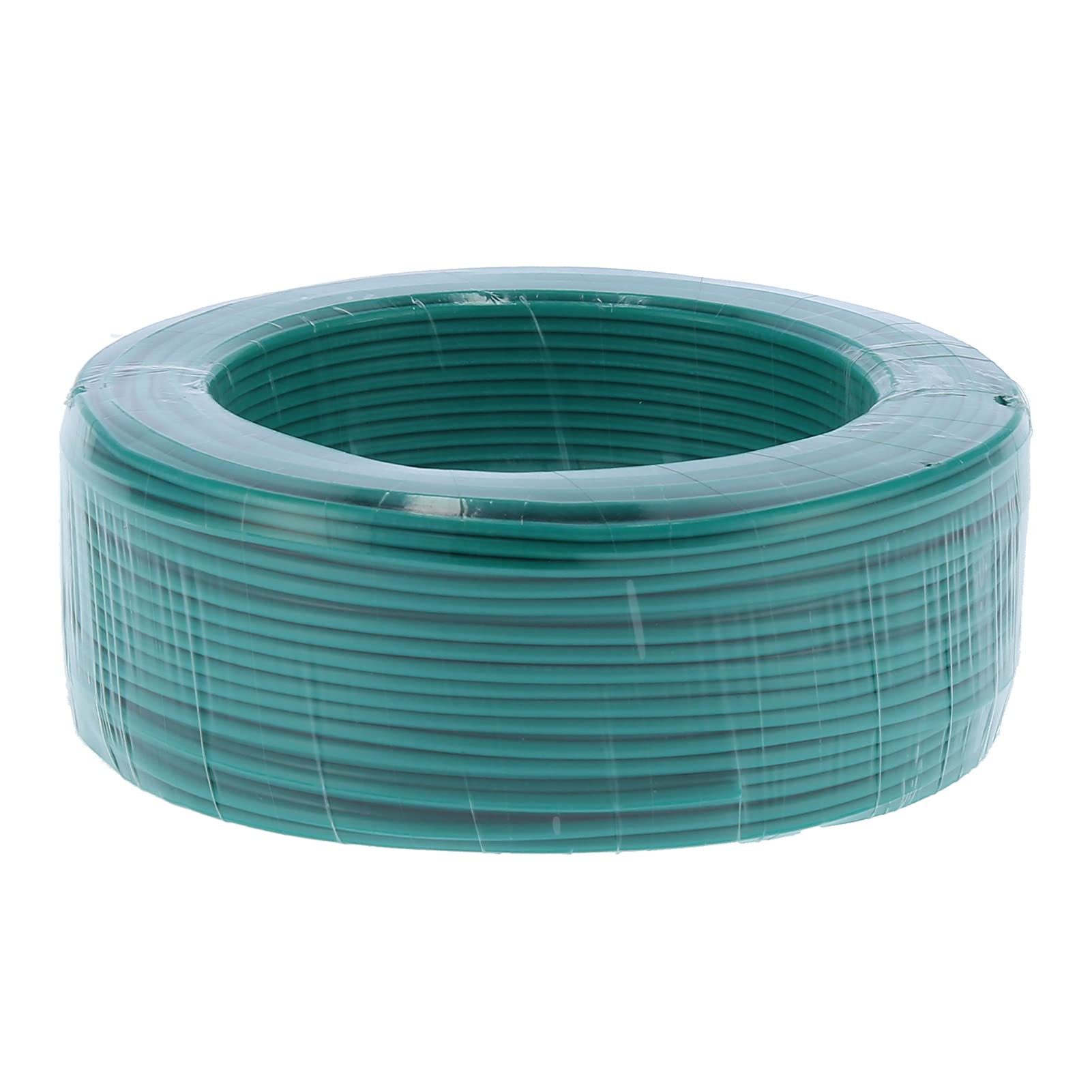 Oumefar Cable Aislado Recubierto de PVC Verde BV-1x1 para Aplicaciones Eléctricas Conductor Flexible de Cobre Rojo de 7 Núcleos de 100 M
