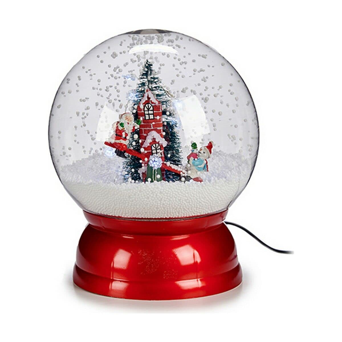 Bola de nieve navideña anticaídas de plástico Krist+ para casas con niños