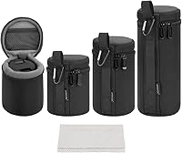Vista 1 de ARVOK Funda para Lente de Cámara, Bolsa Protectora Resistente al Agua para Cámara DSLR, Bolsa Gruesa de 4 Tamaños para Nikon, Tamron, Sigma, Pentax