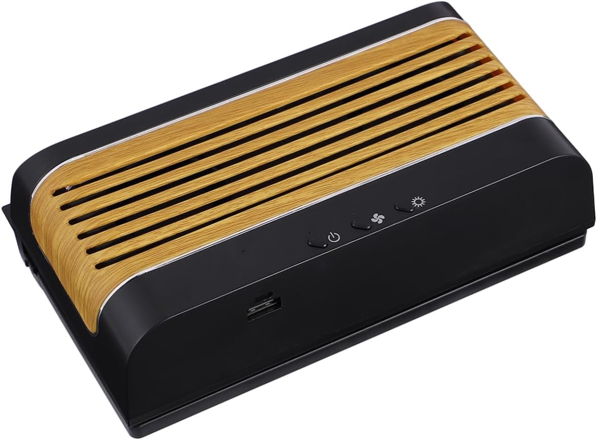 PRETYZOOM 1Pc Solar Powered Car Ventilation Fan USB Charging Exhaust Fan for Car Cooling Compact Design to Airflow and Reduce Heat Black