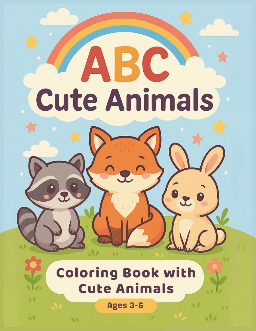ABC Cute Animals: A Fun Alphabet Coloring Book for Kids Ages 3-5: Learn the Alphabet with Adorable Animals — Fun ABC Coloring for Kids Ages 3–5
