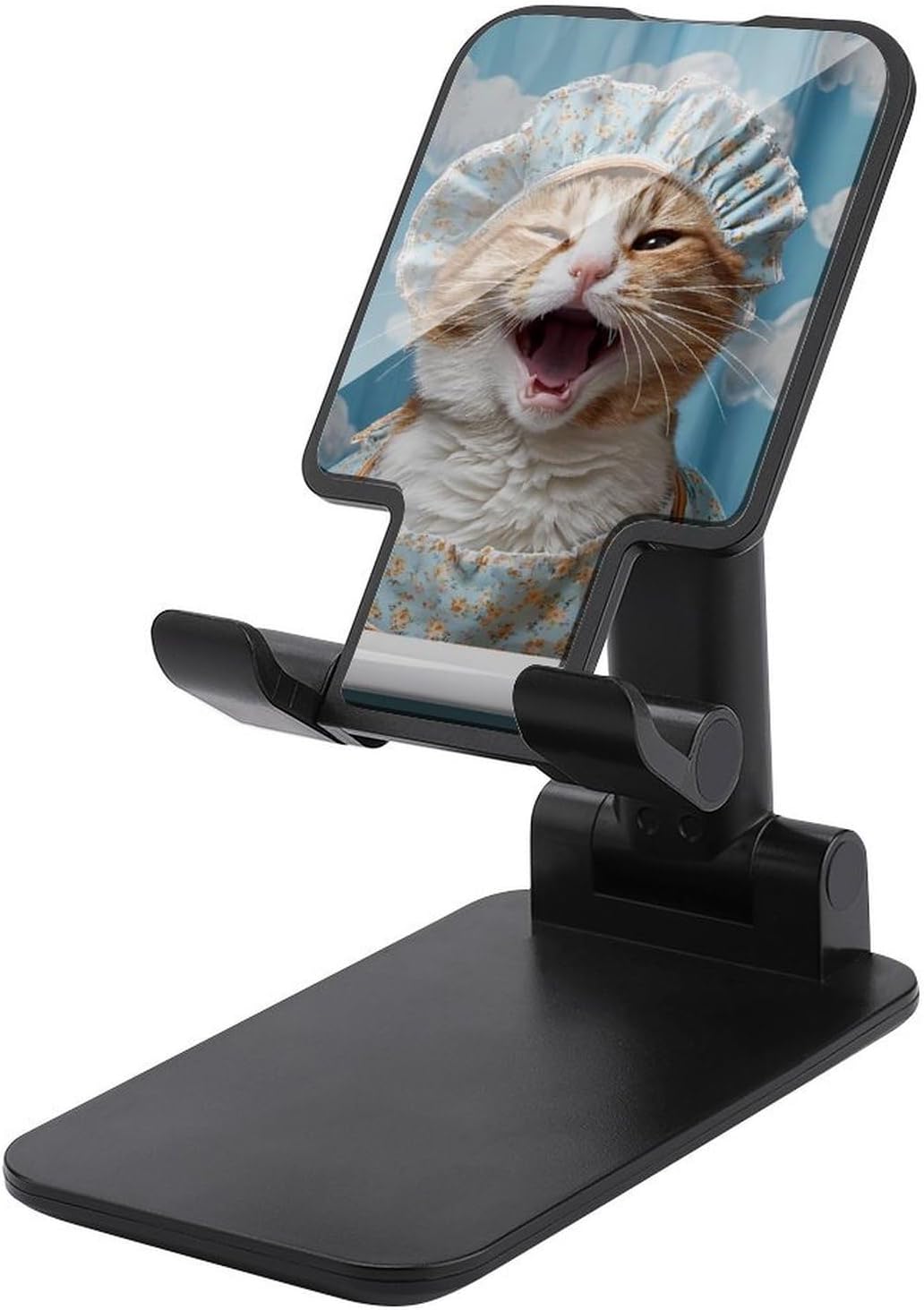 Cat in Bath Folding Cell Phone Stand for Desk