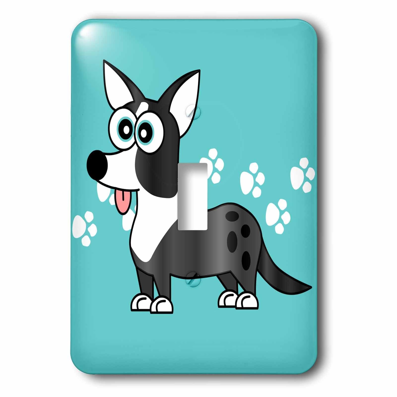 Cardigan Corgi interrupteur décoratif multicolore 3dRose idée cadeau idéal