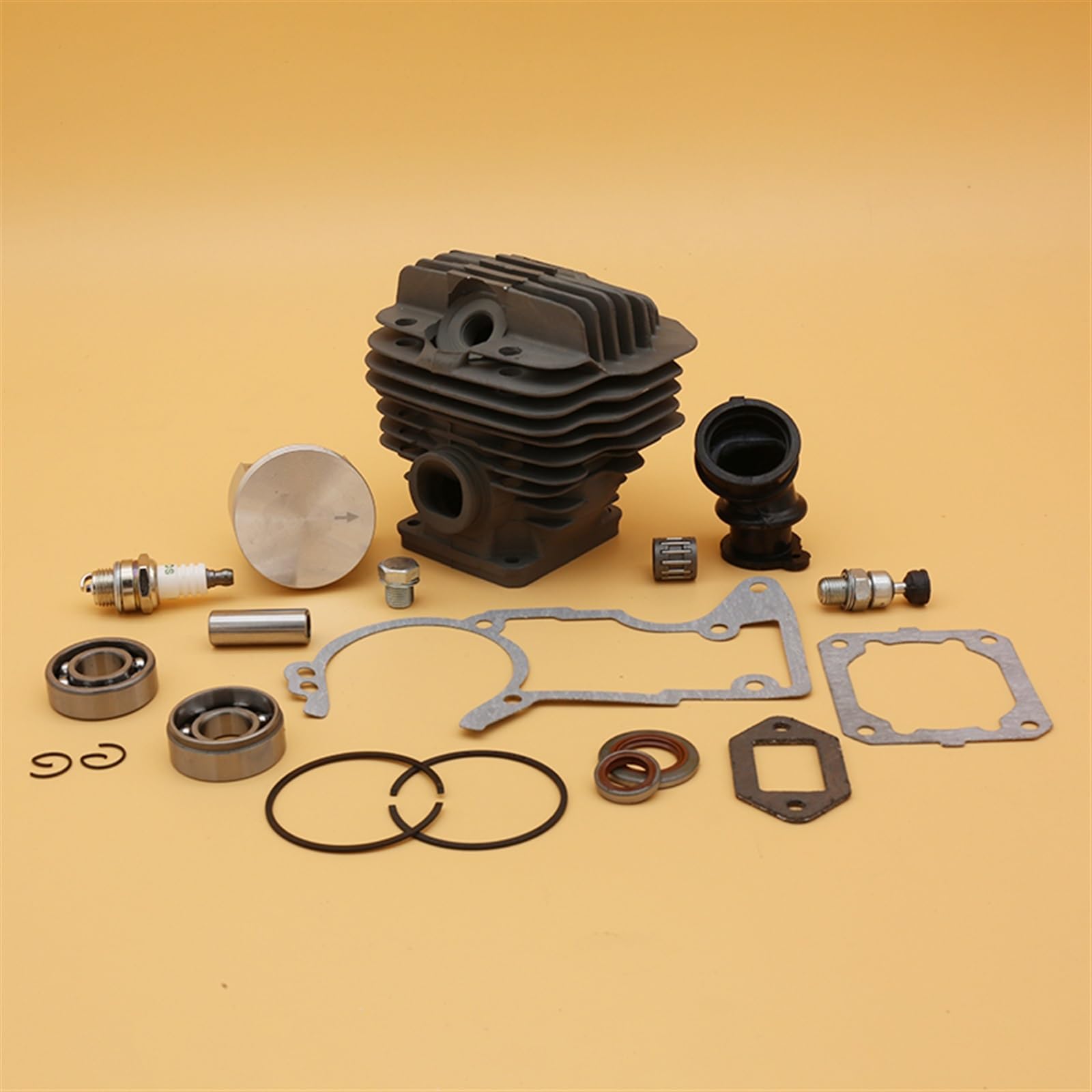 UNARAY Kit de bujías de Sello de Aceite de colector de pistón de Cilindro de 50mm Apto for Piezas de Repuesto de Motosierra de jardín Stihl 044 MS440