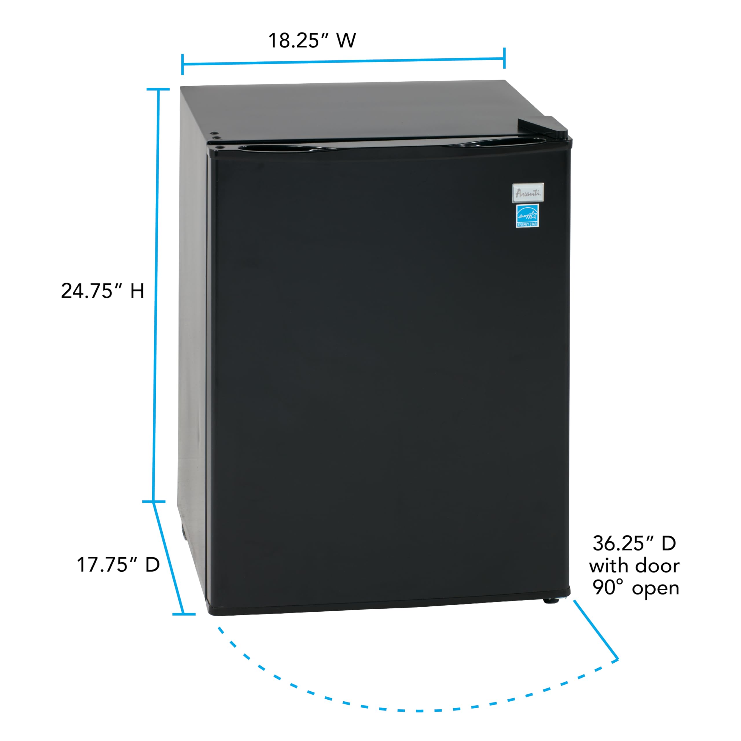 RM24T1B refrigerador compacto de 2.4 cf 5