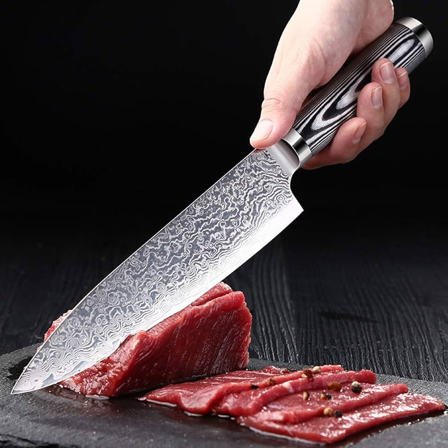 Amazon | xiuyang Upscaleシェフのナイフ8インチダマスカスお