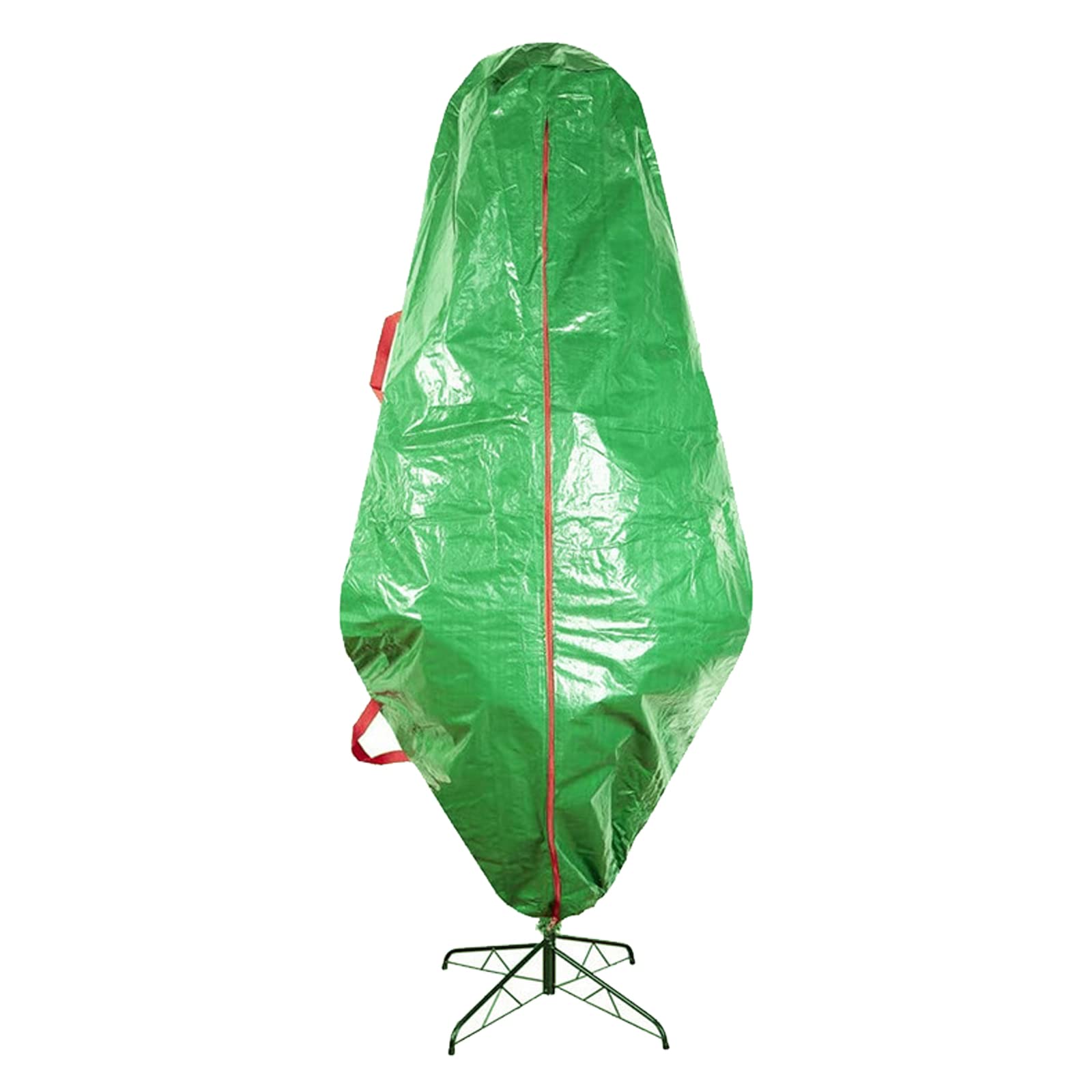 Wivaye Green Upright Christmas Tree Storage Bag,Fits Up To 7.5 Foot Tree Cover Bag, Oxford Cloth Xmas Holiday Tree Bag With Zipper & Drawstring, Durable Dual Handles, For Assembled Artificial Trees