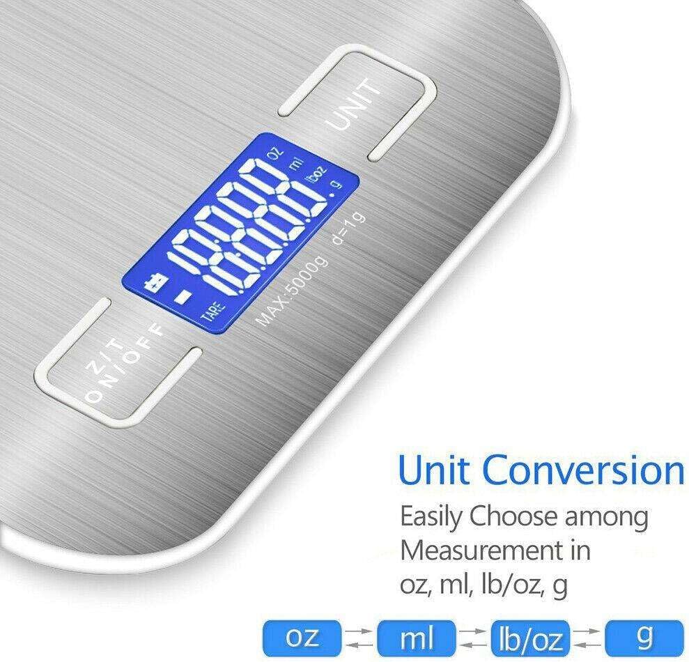 Precise Electronic Digital Kitchen Scale 5Kg Food Baking Measuring Tool Weigher Gifts for Men Gifts for Women Gifts for dad for Women CHRI