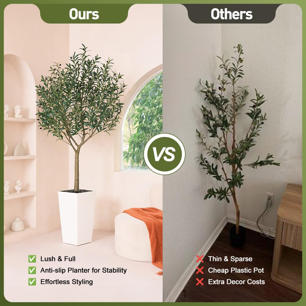 Verinatural Plante Artificielle Intérieur Extérieur 150cm Olivier