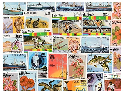 pghstamps Capo Verde 25 Francobolli Differenti Collezione per Collezionisti