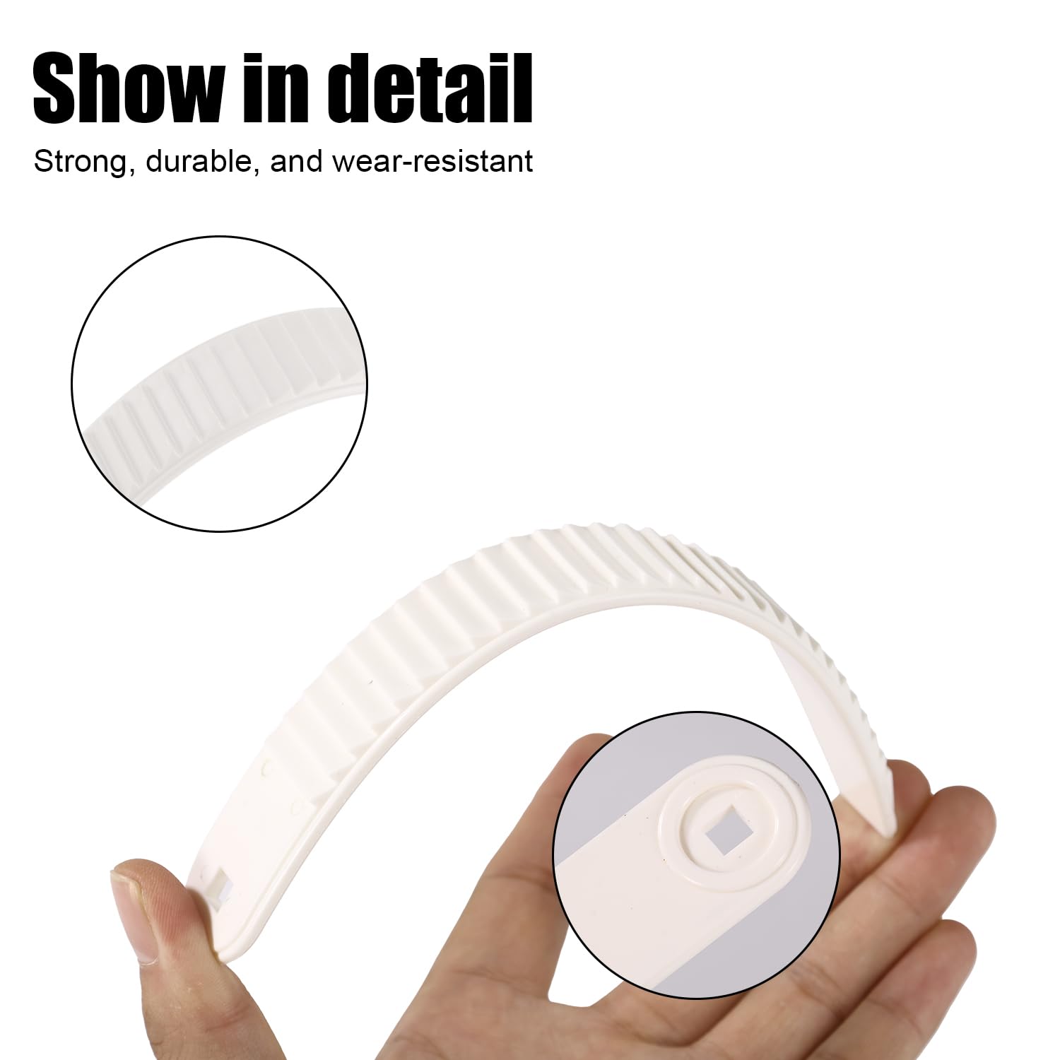 BOXOB 4pz Cinghie per Attacchi Snowboard, 17,5x2,1cm Elevata Elasticità Ricambio Attacchi con Cinturino da Snowboard con Viti Dadi Rondelle per Pattini e Attrezzatura Sportiva