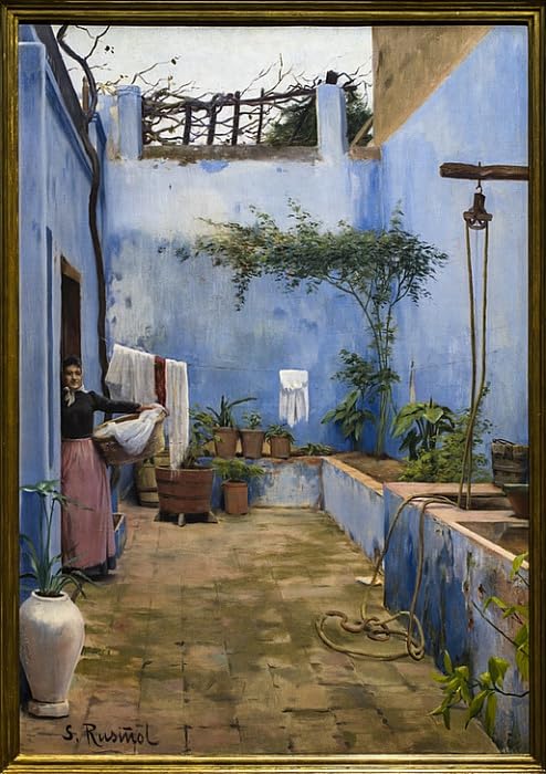 Tableaux Graffiti Art Mural haut de gamme Le patio de Santiago Rusiñol Impression d'art