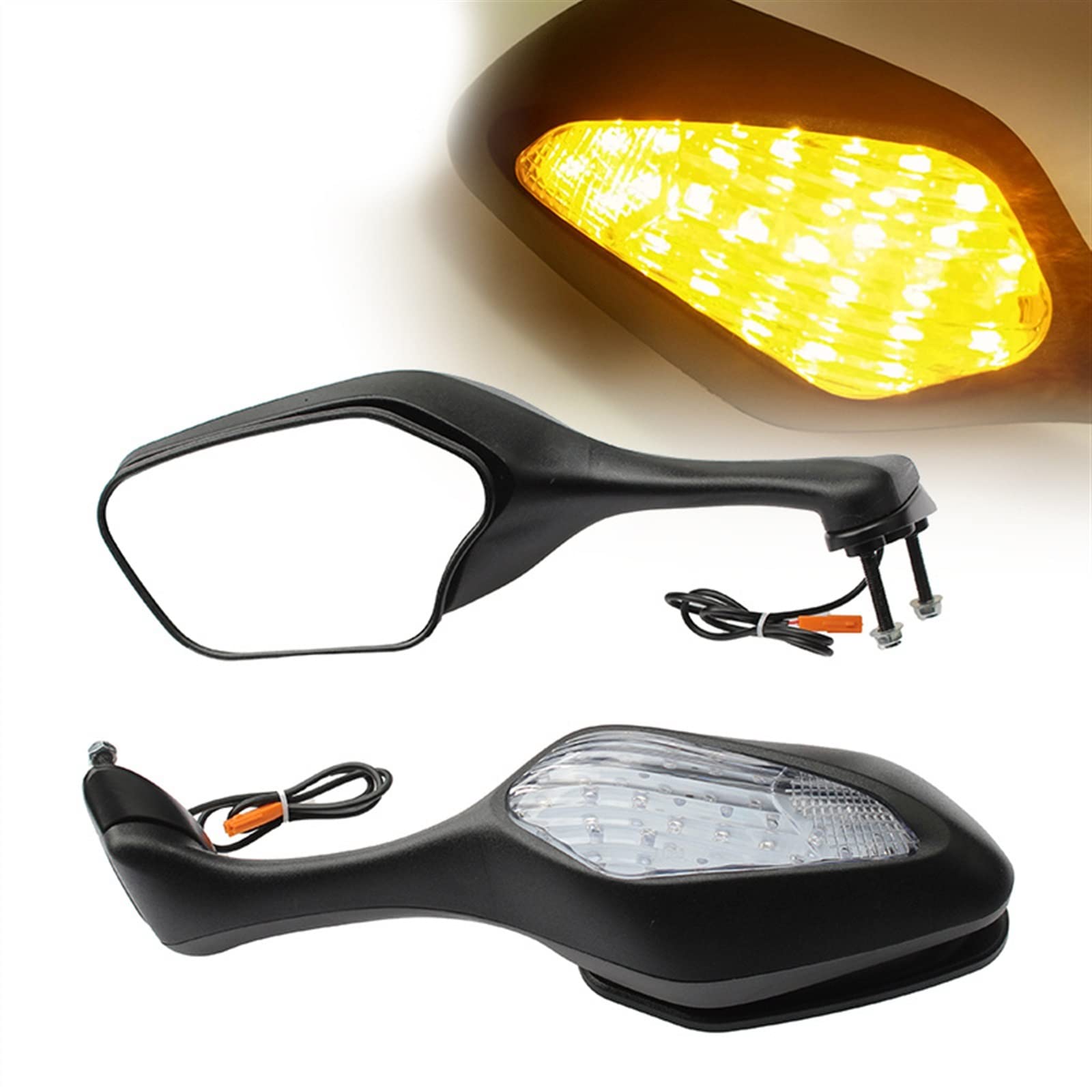 Rétroviseurs Moto Clignotant LED pour CBR1000RR Vue Large et Signalisation