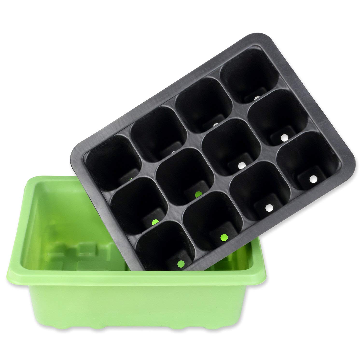 Schramm® Zimmergewächshaus ca. 19x15x7cm Anzuchtkasten 1, 2 oder 4 Stück Mini Gewächshaus Anzuchtset Anzuchtschale mit Deckel und Belüftung, Größe:1 Stück
