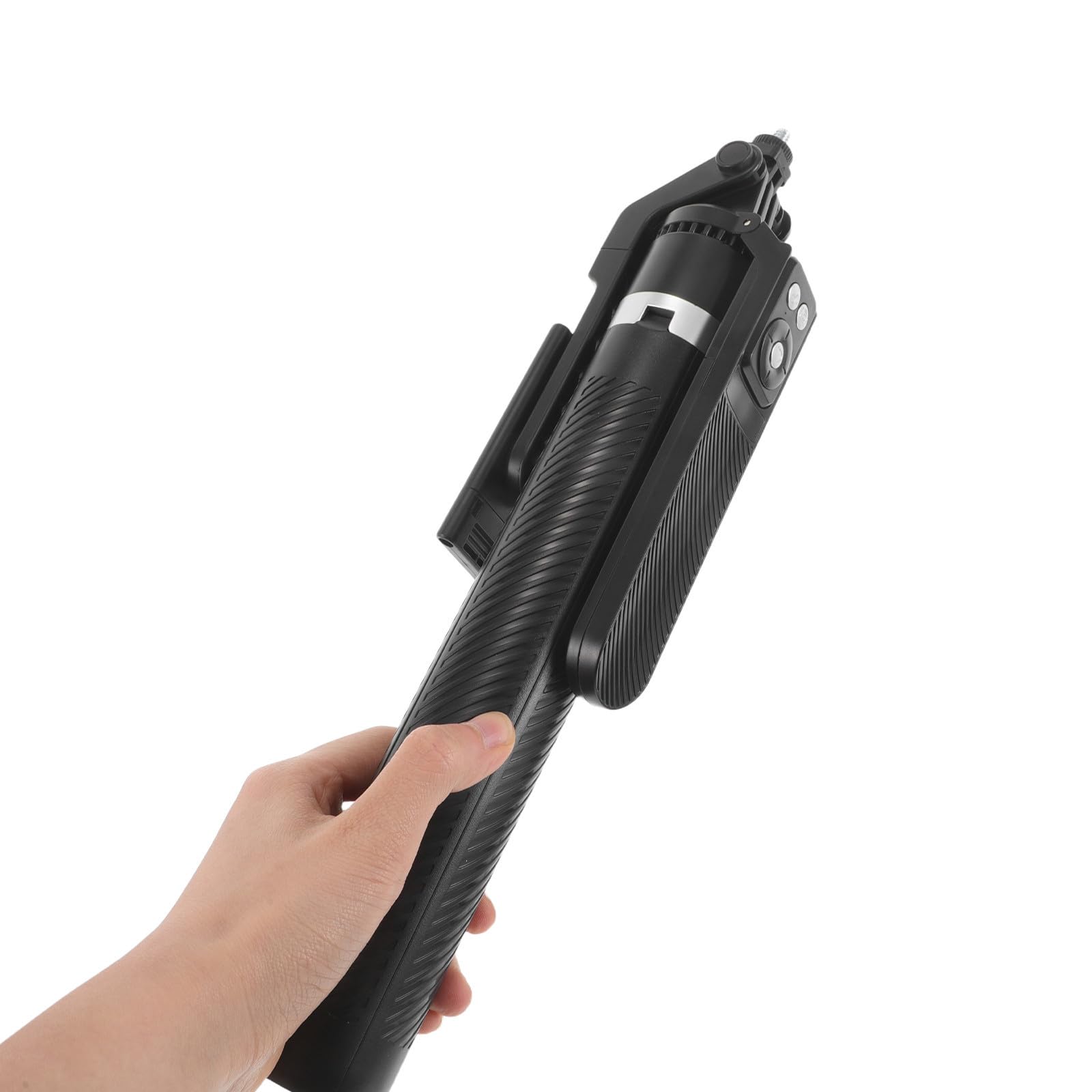Bastone Selfie Invisibile Nero in Lega di Alluminio 360°