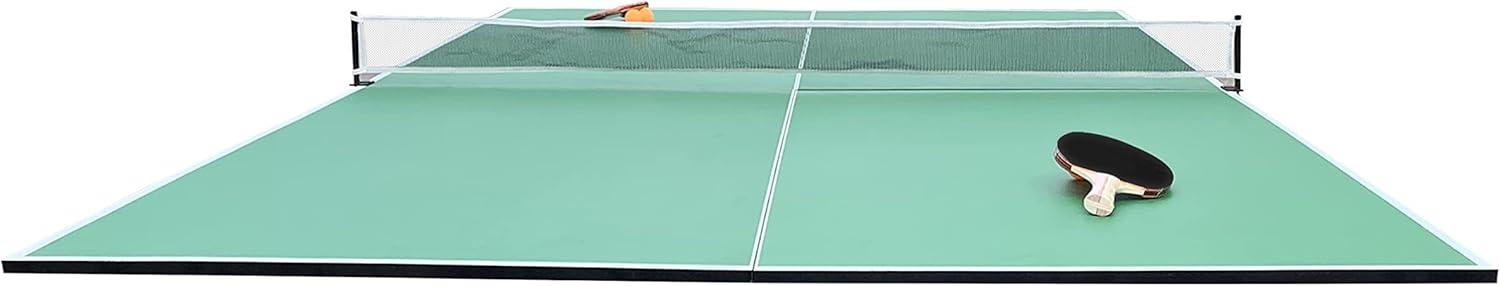 RACK Virgo Table Tennis Conversion Top for Billiard/Pool Table – Full-Size 4-Piece Folding Ping Pong Table, Pool Table Tennis Top, Foldable Table Tennis Table